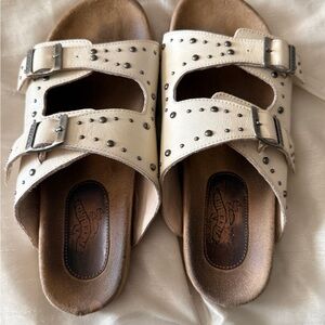 Freebird by Steven White Studded Buckle Sandals
Runs large